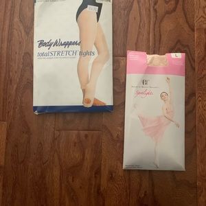 New in package tights for dancers. Left Body Wrappers and Right American…